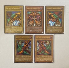 YuGIOh | 2002 Complete LOB Exodia the Forbidden One Set | N/A Print | LP picture