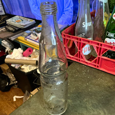 Vintage RC Royal Crown  Hour Glass Shaped Clear Embossed Soda Bottle Twist Off picture