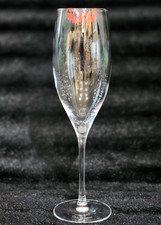 RARE Dom Perignon Champagne Flute STOLEN KISSES Sylvie Fleury Red Lips Lipstick picture