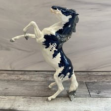 Breyer Classic Neva - 2022 Holiday Decorator Web Special Snowman Rearing Mustang picture