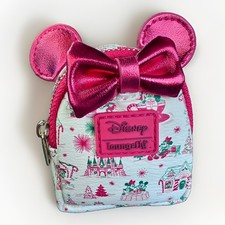 Disney Hallmark Holiday Ever After Mini Loungefly Bag Charm Mickey Minnie NWT picture