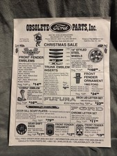 Vintage Obsolete Ford Parts 1991 Christmas Sale Brochure picture