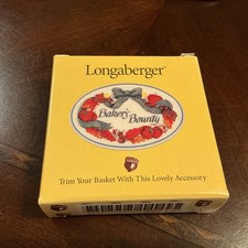 NOS 1998 Longaberger Baker’s Bounty Basket Tie-On 33669 picture