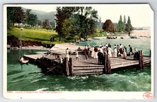 [E9] Postcard 1907 Phostint Landing At Sabbath Day Point Lake George New York picture