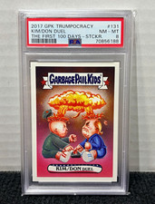 Topps 2017 Garbage Pail Kids Trumpocracy #131 Kim/Don Duel Trump & North Korea  picture