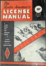 **VINTAGE 1956 THE RADIO AMATEUR'S LICENSE MANUAL PAPERBACK BOOK** picture