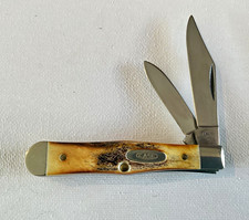 1984 Case xx 5225 1/2 Genuine Stag small Coke Bottle Knife  picture