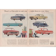 1961 Chevrolet Full Line Corvair Bel Air Impala Biscayne Vintage Print Ad picture