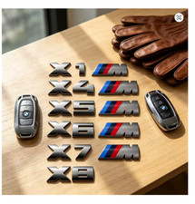 M Performance Sport Badge 3D Emblem Cerium gray, BMW Logo Trunk Fender 5.5X2cm picture
