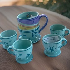Disney Parks Alice in Wonderland Mad Hatter Teacup Mug & Mini TeaCups Set NWT picture