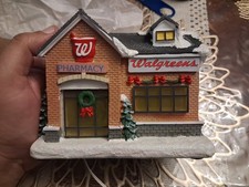 NEW Walgreens Light-Up Pharmacy Christmas Village Store Holiday Winter Scene picture