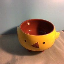 Hallmark Inspirations Spring Easter Chick Footed Candy Serving Dish Bowl Planter picture