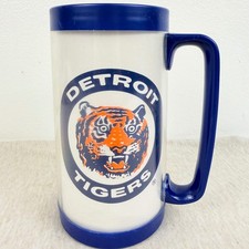 Vintage 1980s Detroit Tigers Miller Lite Power 96 Plastic Beer Mug Stein picture