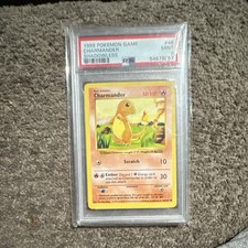 Wizards of the Coast 1999 Pokemon Game Charmander Shadowless 46/102 PSA 9 picture