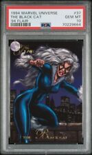 BLACK CAT 1994 Marvel Universe '94 Flair #37 PSA 10 GEM MINT VERY LOW POP picture