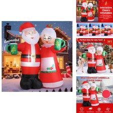 Elegear 7FT Animated Santa Claus Christmas Inflatable Outdoor Decoration picture