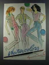 1981 Gloria Vanderbilt Murjani Fashion Ad - Watercolors picture