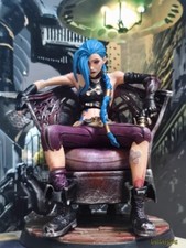 League of Legends LOL Jinx Statue Painted Figure Model Collectibles Toy Handmade picture