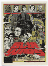 2012 TYLER STOUT TOPPS X MONDO STAR WARS ART CARD PRINT red yellow gold black picture