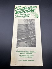 Vintage 1953 South Eastern Michigan All Year Vacation Land Travel Brochure picture