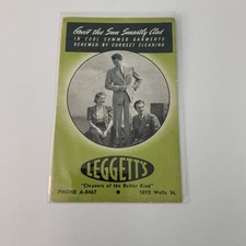 Vintage Leggett’s Print Ad “Cleaners Of The Other Kind” Advertising Card picture