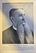 1902 Vintage Magazine Illustration Rear-Admiral John G. Walker picture