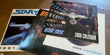 4 Vintage STAR TREK 1991 2003 2005 and 2006 Wall Calendars Open but UNUSED picture