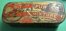 Vintage 1901 - 1902 Bit & Spur Mixure Tobacco Tin L. Miller & Sons Equestrian picture