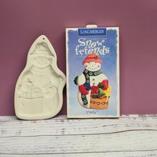1997 Longaberger Pottery Snow Friends Cookie Mold