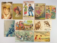 10 Victorian Fond du Lac, Wisconsin Advertising Antique Trade Cards 1800s picture