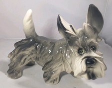 RETRO VINTAGE RARE ART DECO STYLE COPPERCRAFT SCOTTISH TERRIER DOG FIGURINE picture