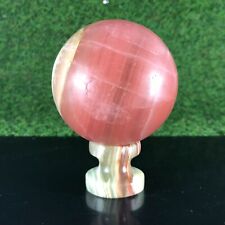 528gram New Rose Calcite Sphere Healing Crystal Reiki Chakra Healing Stone picture