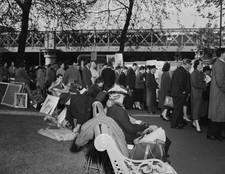 The London Art Show on the Thames Embankment in London UK May 1959 Old Photo 1 picture