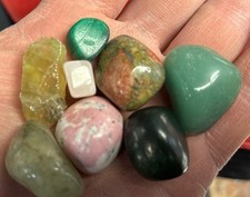 Heart Chakra Combo Set/ Rhodonite, Aventurine, Prehnite, Malachite, Jade, Rq, picture