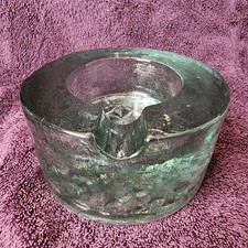 Large 1960's German Sculptural Glass Ashtray picture