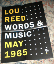 Poster - LOU REED words & music may 1965 / the band b picture