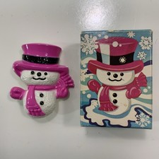 1974 VTG Avon No Fragrance Glace Pin Pal - Wee Willy Winter Christmas Snowman picture