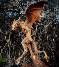 Hand Painted Jersey Devil Resin Statue Cryptid Figurine Gothic Home Decor Art picture