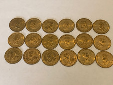 Lot Of 18 Vintage Rare United States President Tokens-Minted Pre 1945 FDR Era picture