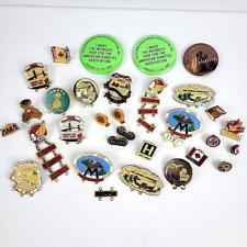 Vintage 90s Michigan Motorcycle Pin Lot Gold Wing Road Riders Association picture