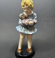 Goldchilder Mott Son&co Royal Worchester Porcelain Figurine Girl Doll picture