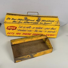 Vintage 1963 Anco by Anderson Pump Island Wiper Blade Service Kit Metal Tool Box picture