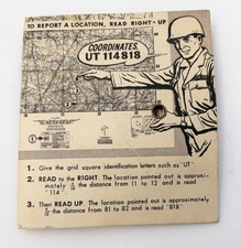 Vintage 1956 US Army Compass Guide / Compass Orientation Field Guide Coordinates picture