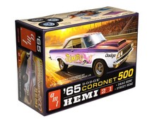 AMT 1965 Dodge Coronet 500 Hardtop HEMI 1:25 Scale Model Kit White picture