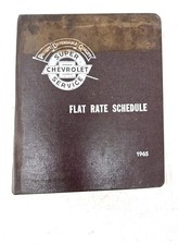 1965 Chevrolet Super Service Flat Rate Schedule Binder picture