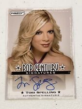 Tori Spelling Autograph/Signed Card 2010 Razor Pop Century Signatures 90210 Star picture