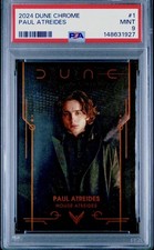 Paul Atreides Timothee Chalamet 2024 Dune Chrome #1 PSA 9 Mint picture