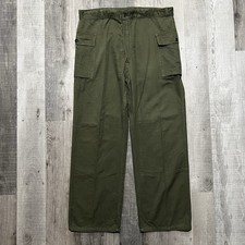 VTG 1950s Korean War M-43 Military Field Pants 13 Star High Pocket Big Size 39
