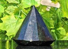 Huge 150MM Black Tourmaline Crystal Chakra Healing Stone Diamond Cut Antenna picture
