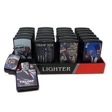 LOT of 24 Trump 2024 Design Oil Lighter Flip Top Refillable Set picture